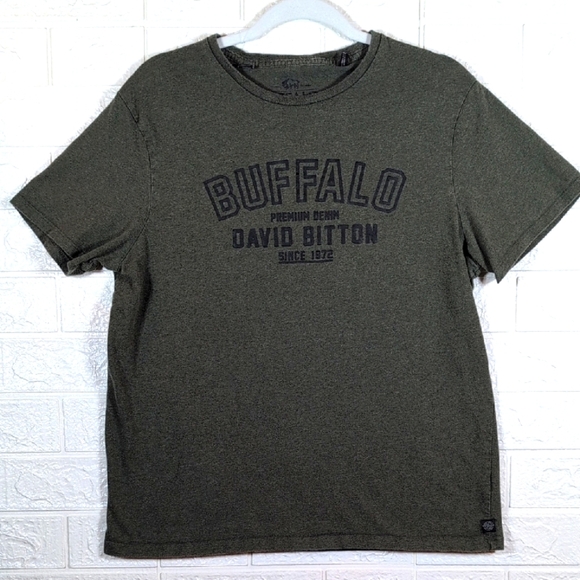Buffalo David Bitton Tops - Buffalo David Bitton Dark Green Tee